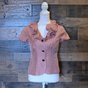 Adrianna Pappel Evening Essentials Pink Shirt 4P